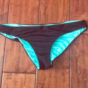 Black scrunch bikini bottom